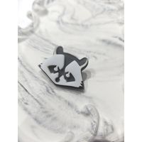 Лот С 1 РУБЛЯ! много лотов, без МЦ. Брошь енот, оргстекло