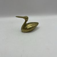Латунная фигурка Водоплавающая птица. Италия. Арт 3450