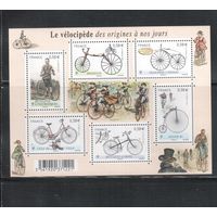 Франция-2011 (Мих.Бл.153) , **, Велосипеды,