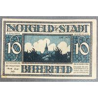 Нотгельд 10 пфеннигов 1921 год. Биттерфельд. Веймарская республика