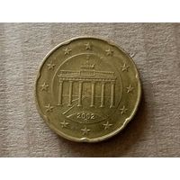 Германия 20 евроцентов, 2002"D". (Н.Я)