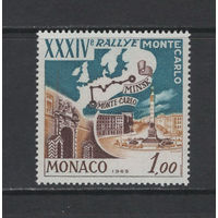Авто Монако 1965** Площадь Победы Минск, Ралли из Минска в Монте-Карло Mi#793