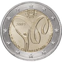 2 евро 2009 Португалия Португалоязычные игры UNC из ролла