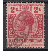 71.BrKCI. Великобритания. Колонии. Британский Гондурас. Стандарт. Георг V. 1913 г. 2C. Mi.#67a.(* описание).