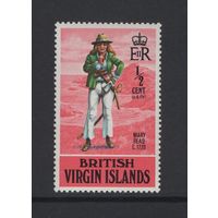 Британские Виргинские острова 1970** "Золотой век пиратства" Английская женщина-пират Мэри Джейн Рид