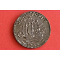 Великобритания 1/2 пенни 1959 с 1 руб