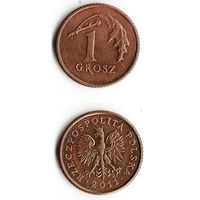 1 грош Польша 2011 года