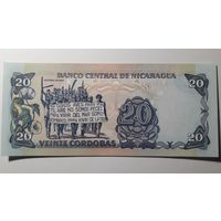 Никарагуа, 20 кордоба 1985 г. Серия FB. UNC.