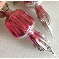 Ёлочная игрушка Калипсо, стекло. СССР