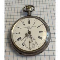 Часы карманные . Серебро 800 проба . Вес 85 грамм . На ходу