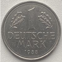Германия 1 марка 1988 г. J