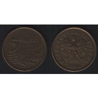 Польша y278 5 грош 1992 год (mw) (_alb2