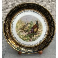 Охотничья фарфоровая тарелка Eschenbach Bavaria. Фазаны . Германия 23.5 см.