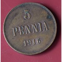Финляндия 5 пенни 1916