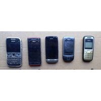 Мобильники Nokia.Ретро. 5 штук