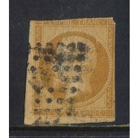 Франция Имп 1853 Наполеон III Стандарт Гашение точечное ромб с малыми цифрами #13B(I)