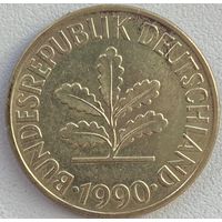 Германия 10 пфеннигов 1990 г. D