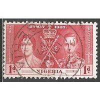 Нигерия. Король Георг VI и королева Елизавета. 1937г. Mi#43.