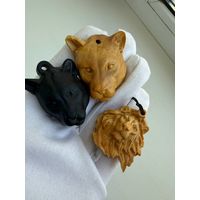 Подвеска, кулон Лев и львица Сувель березы Цена разная