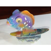 Статуэтка  Окунь на сноуборде . С рубля !