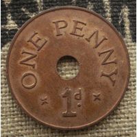 1 пенни 1966 Замбия