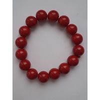 Браслет. Шарики. Цветное стекло