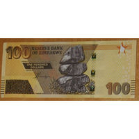 Зимбабве 2023 100 долларов UNC