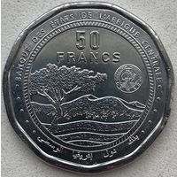 Центральная Африка 50 франков 2024 г.