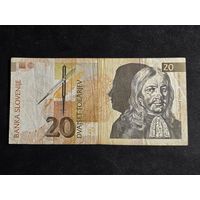 Словения 20 толларов 1992