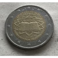 Германия 2 евро 2007 - 50 лет подписания Римского договора (F - Штутгарт)
