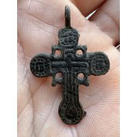 Крестик нательный старинный "Штурвал"