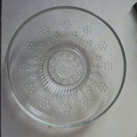 Блюдо - Пузыри в стекле. Клеймо НЕМАН. CCCP