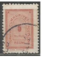 Турция. Цифра в дуге. Доплатная марка. 1963г. Mi#86.