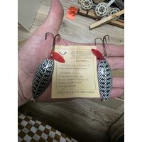 Блесна ОТЛИЧНАЯ ЭМАЛЬ СЕРАЯ завод Балтика СССР