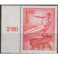Полная серия из 1 марки 1962г. Австрия "Спорт. Гимнастика" MNH
