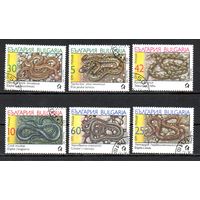 Змеи Болгария 1989 год серия из 6 марок