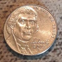 5 центов США 2009 МД Денвер VF