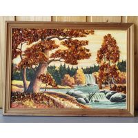 Картина янтарная