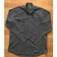 Рубашка мужская синяя в серую полоску M&S Man