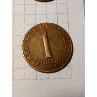 1 шиллинг Австрия 1963 год