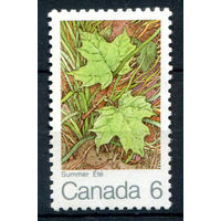 Канада - 1971г. - осень, кленовый лист - 1 марка - полная серия, чистая, без клея [Mi 487]. #3-WB-90-A-2