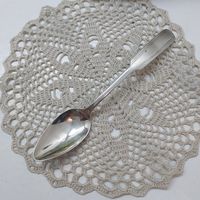 Серебряная чайная/кофейная красивая, стильная ложка