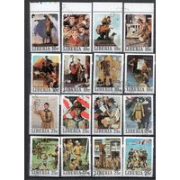 Скауты в живописи Либерия 1979 год 36 марок