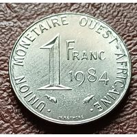 Западная Африка (ВСЕАО) 1 франк, 1984    ( 1-1-7 )