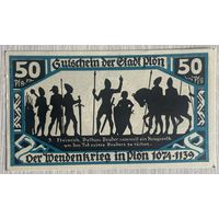Нотгельд Плён 50 пфеннигов 1921 год. Веймарская республика