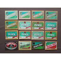 Этикетки от пива Сенчу по рублю, Латвия, цена за 1 шт., ю-590 (3704)