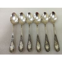 Ложки чайные Старое Пламя, мельхиор. Кольчугино, СССР