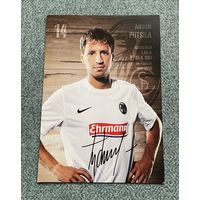 Коллекционная карточка футболист Антон Путила в форме немецкого клуба Freiburg 2012-2013 / АВТОГРАФ / с 1 РУБЛЯ