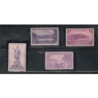 США-1937, (Скотт.799-802),  ** , Территории США, Гавайи, Аляска, (полная серия)