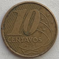 Бразилия 10 сентаво 2004 г.